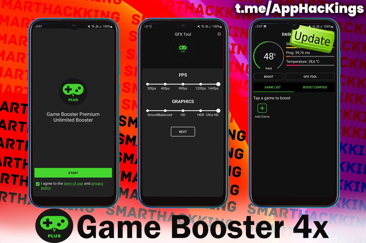 Game booster 4x