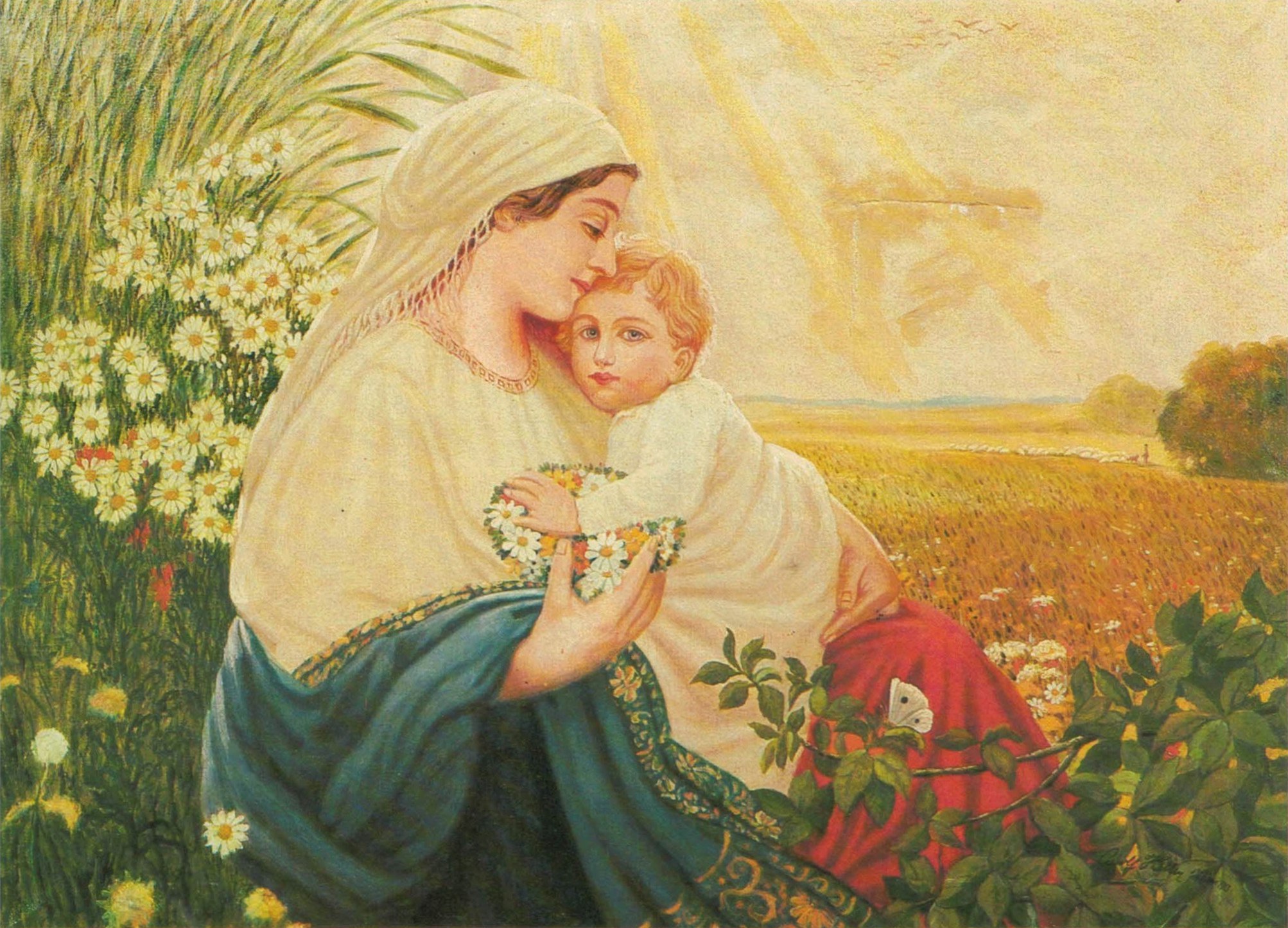Картина Адольфа Гитлера Дева Мария