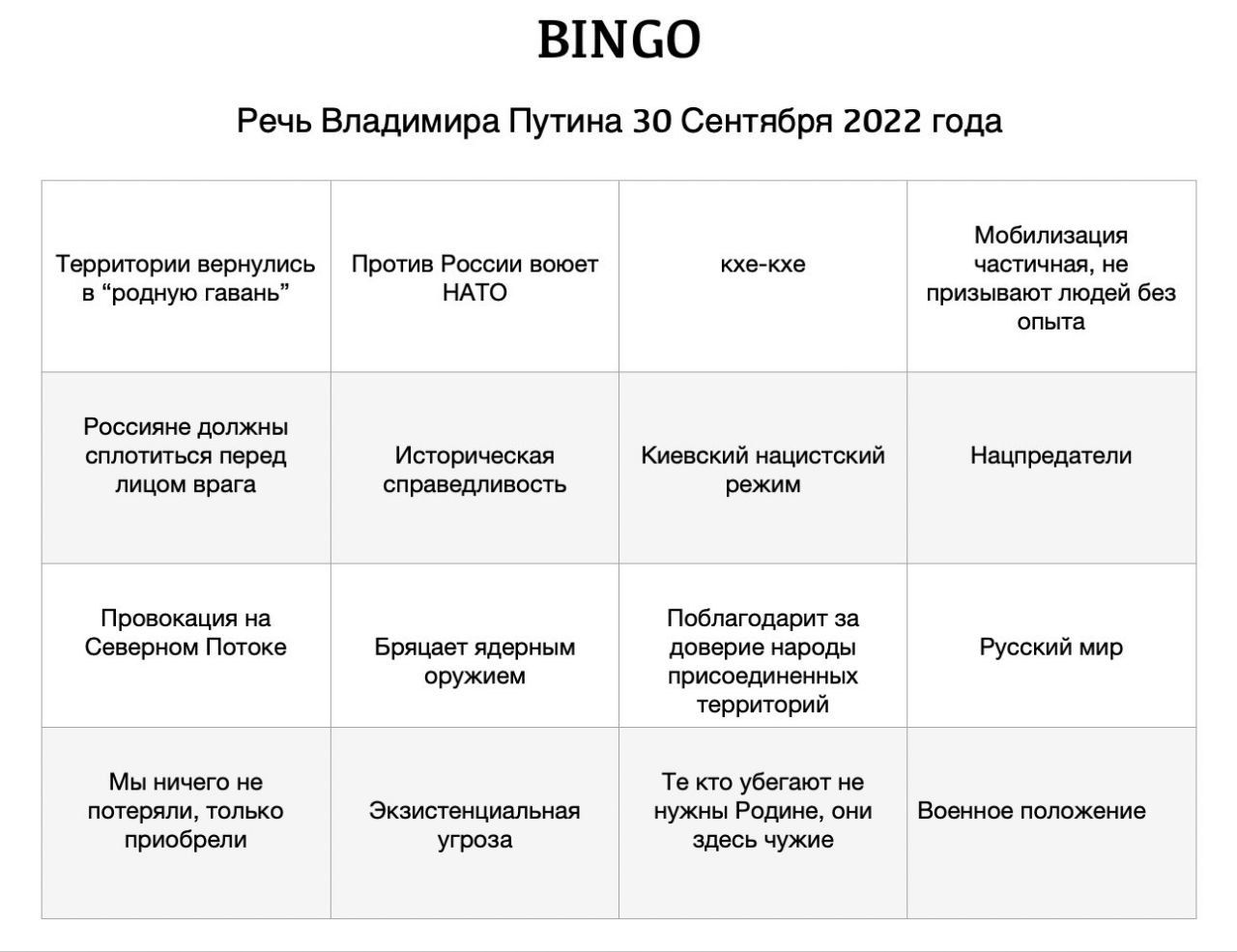 Итоги 2023 бинго