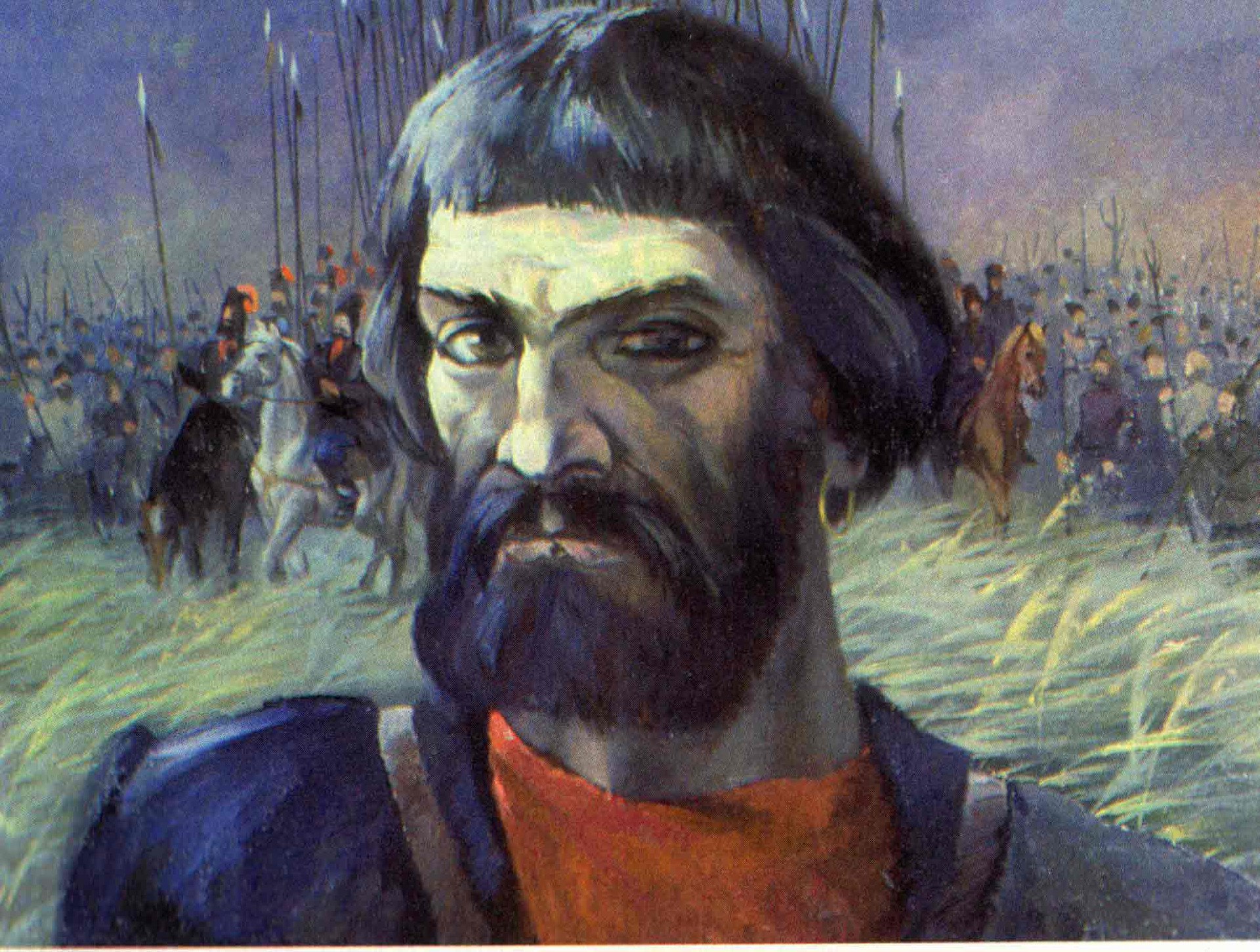 Восстание предводитель которого изображен на картине началось в тысяча семьсот году