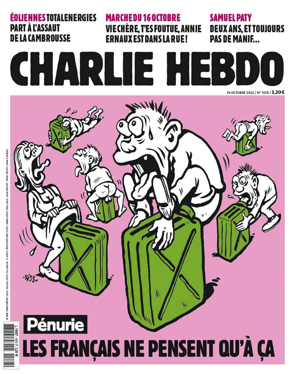 Обложка свежего номера сатирического журнала Charlie Hebdo: "Дефицит. 