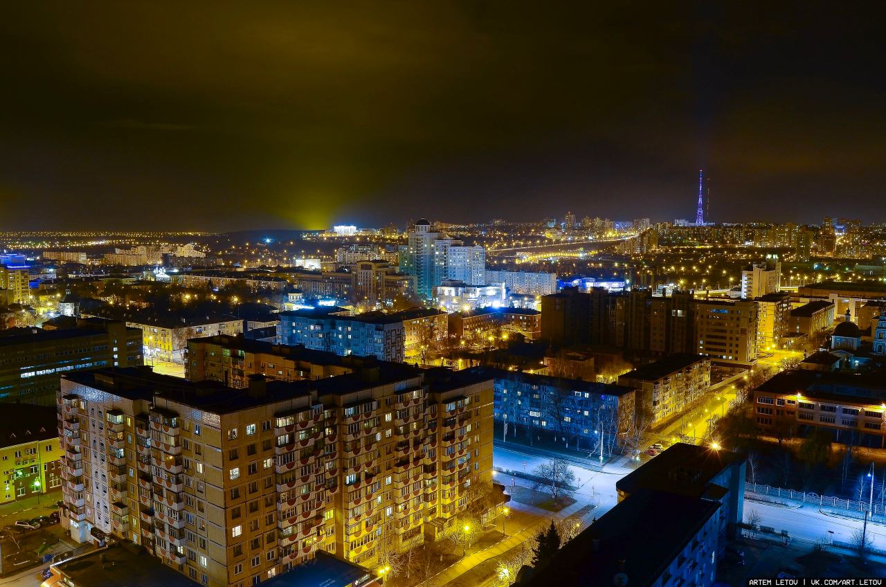 Белгород ночью сейчас