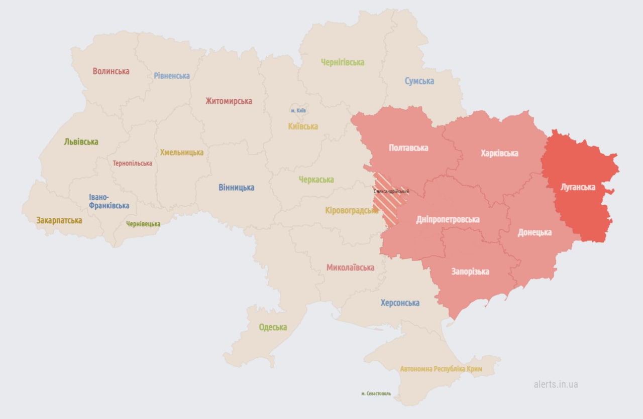 Карта повітряної тривоги