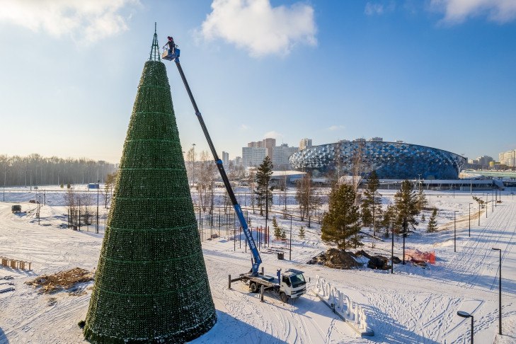 Елки нск. Каркас для елки. Гигантская ель. Елка. Самая большая Новогодняя елка в мире.