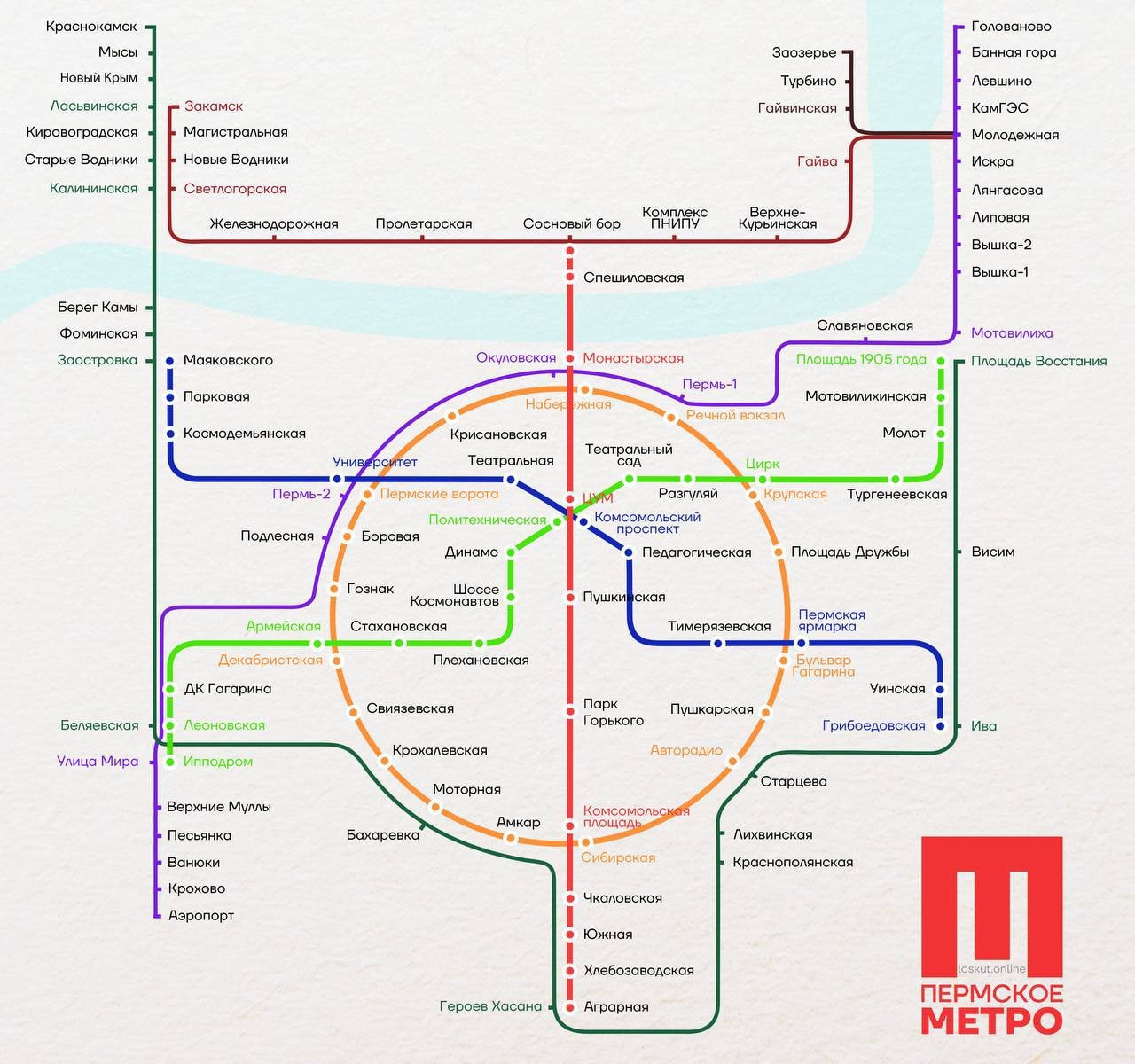 Карта электричек пермь