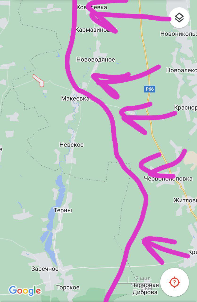 Сватовское направление карта
