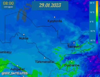 Карта погоды ташкент